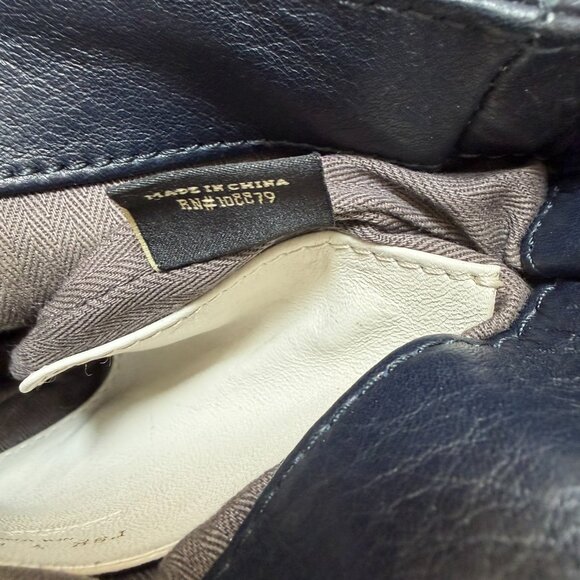 Rag & Bone mini pilot crossbody bag blue leather - Picture 14 of 14